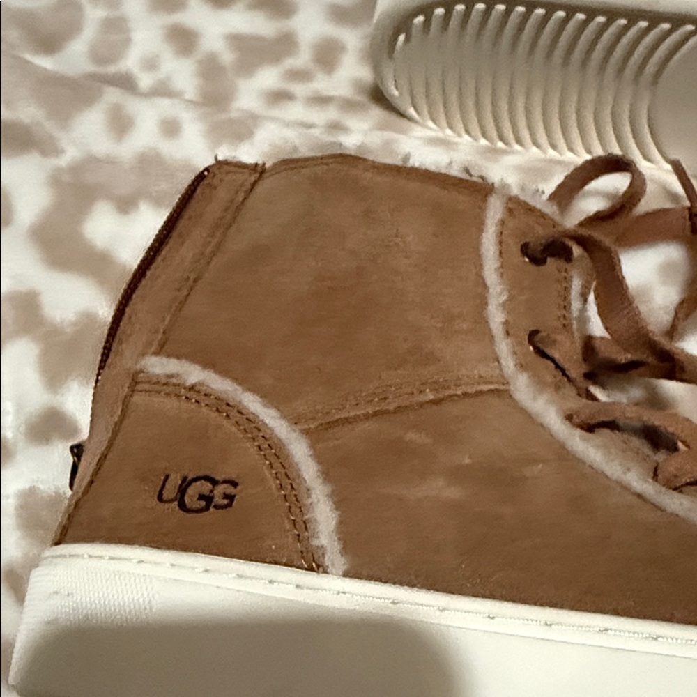 UGG Women's Tan High-Top Sneakers - Picture 4 of 6